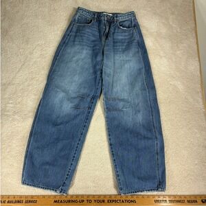 Hidden Jeans Los Angeles Wide Leg Baggy Denim Medium Wash BK9490BA-ML Size 25